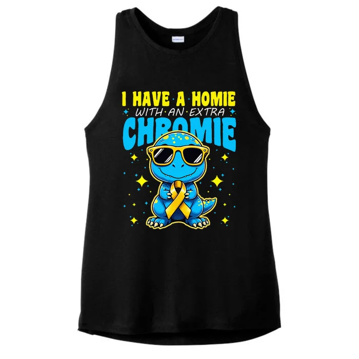 I Have A Homie With An Extra Chromie Ladies Tri-Blend Wicking Tank