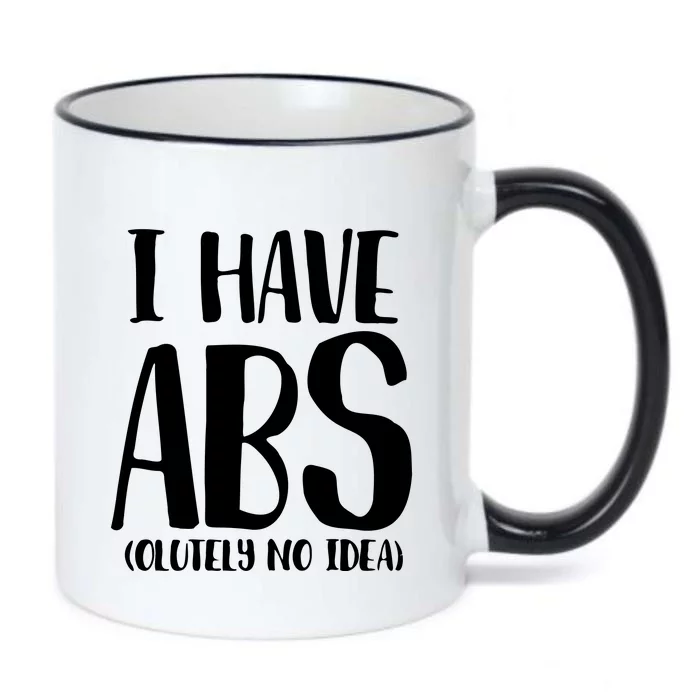 I Have Abs Olutely No Idea PNG Black Color Changing Mug