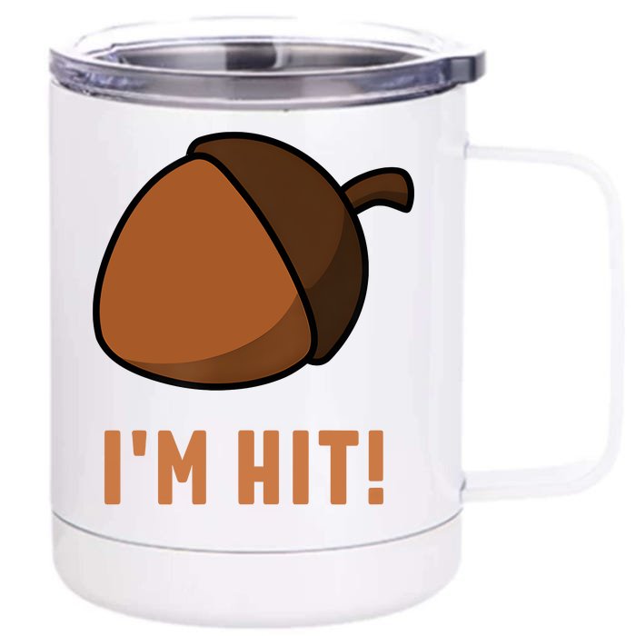 Im Hit Acorn Meme Funny Cop Parody 2024 Police Front & Back 12oz Stainless Steel Tumbler Cup