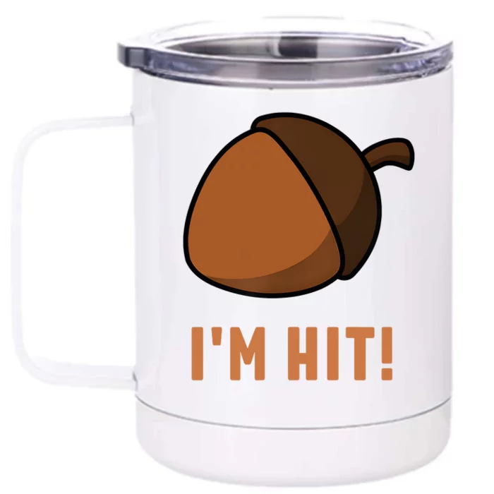 Im Hit Acorn Meme Funny Cop Parody 2024 Police Front & Back 12oz Stainless Steel Tumbler Cup