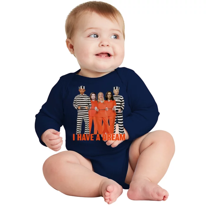 I Have A Dream Baby Long Sleeve Bodysuit