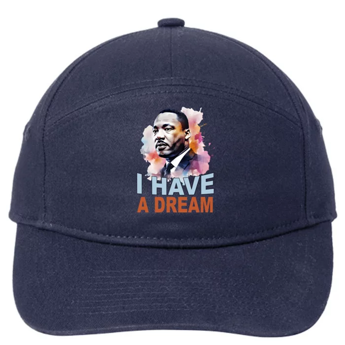 I Have A Dream Martin Luther King Jr. Mlk Day 7-Panel Snapback Hat