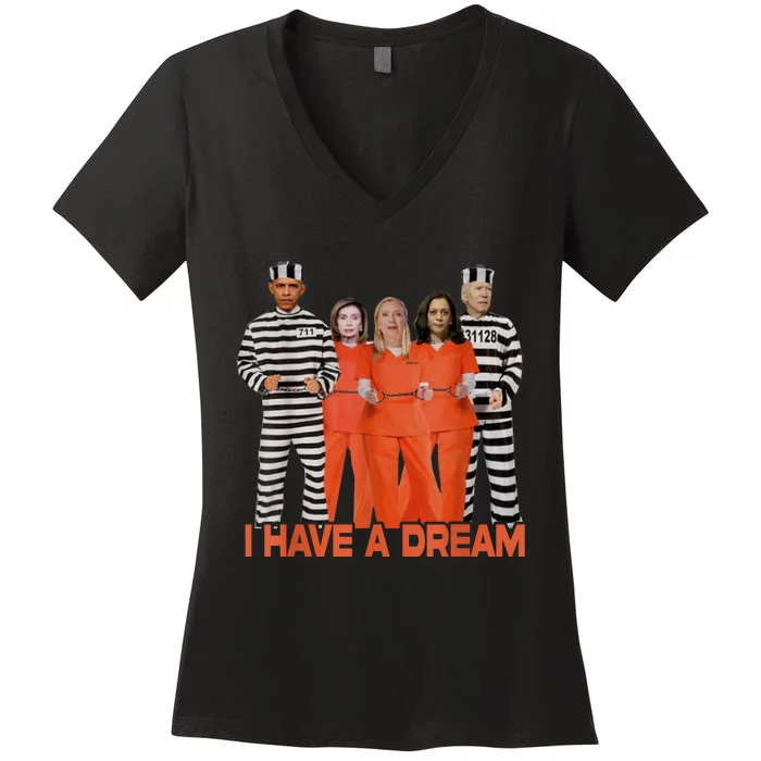 I Have A Dream Funny Shirts Women's V-Neck T-Shirt