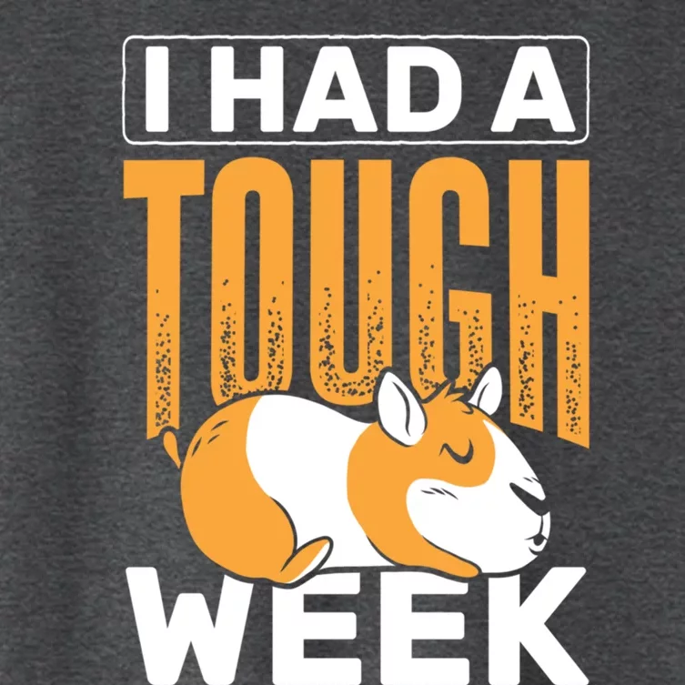 I Had A Tough Week Animals Guinea Pig Gift Women's Crop Top Tee