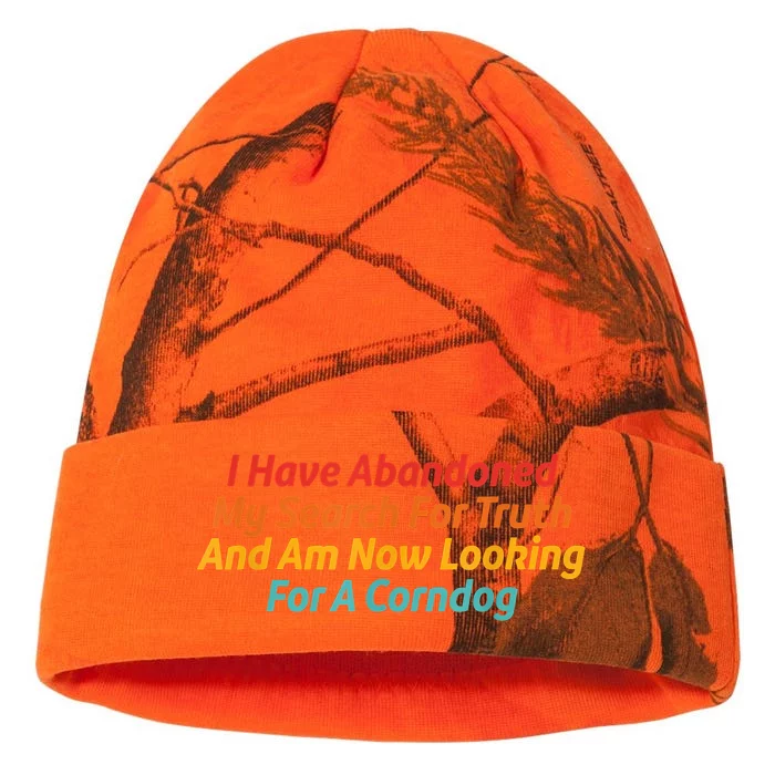 I Have Abandoned My Search For Truth Funny Retro Vintage Kati - 12in Camo Beanie