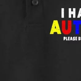 I Have Autism Please Be Patient Dry Zone Grid Performance Polo