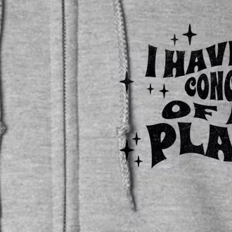 I Have A Concept Of A Plan Full Zip Hoodie