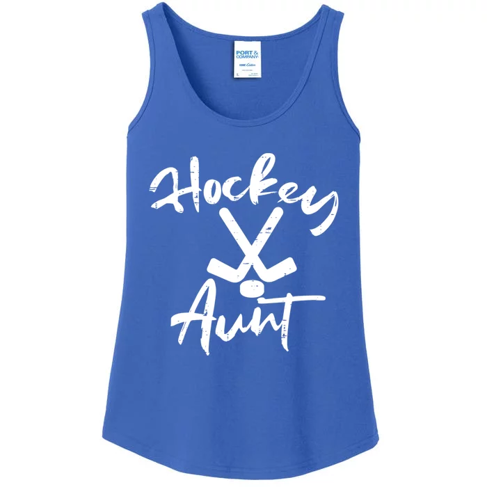 Ice Hockey Aunt Cute Mothers Day Aunty Auntie Nephew Great Gift Ladies Essential Tank