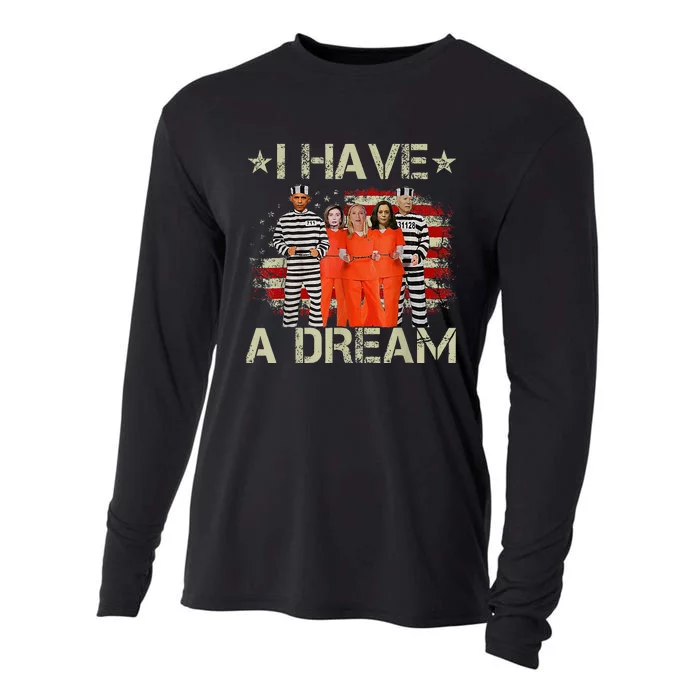 I Have A Dream Funny Biden Cooling Performance Long Sleeve Crew