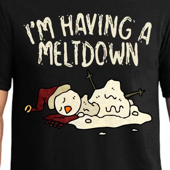 I'm Having A Meltdown Funny Snowman Pajama Set