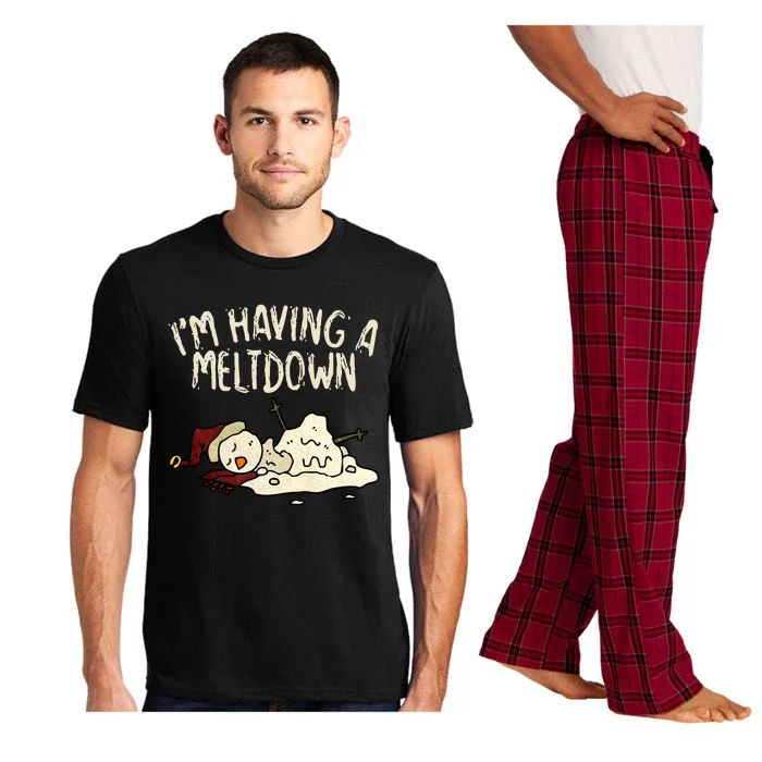 I'm Having A Meltdown Funny Snowman Pajama Set