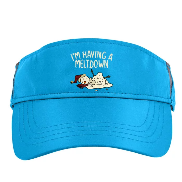 I'm Having A Meltdown Funny Snowman Adult Drive Performance Visor