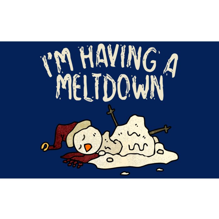 I'm Having A Meltdown Funny Snowman Bumper Sticker