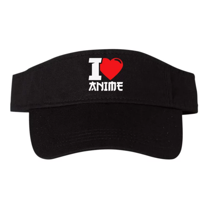 I Heart Anime I Love Anime Funny anime Valucap Bio-Washed Visor