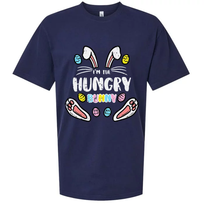 Im Hungry Bunny Funny Easter Matching Family Women Sueded Cloud Jersey T-Shirt