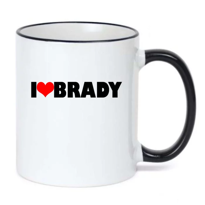 I Heart Brady Black Color Changing Mug