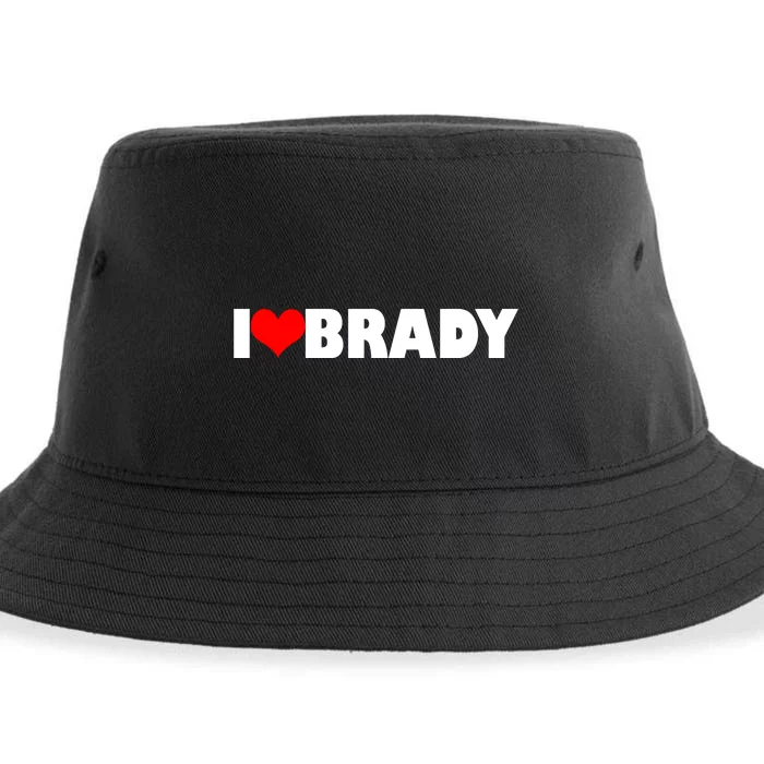 I Heart Brady Sustainable Bucket Hat