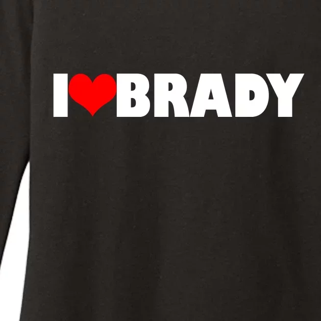 I Heart Brady Womens CVC Long Sleeve Shirt