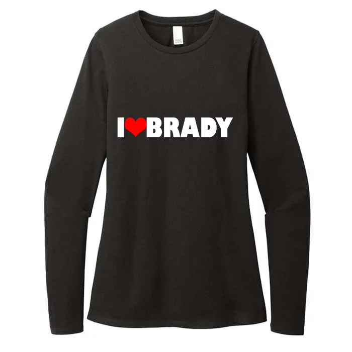 I Heart Brady Womens CVC Long Sleeve Shirt