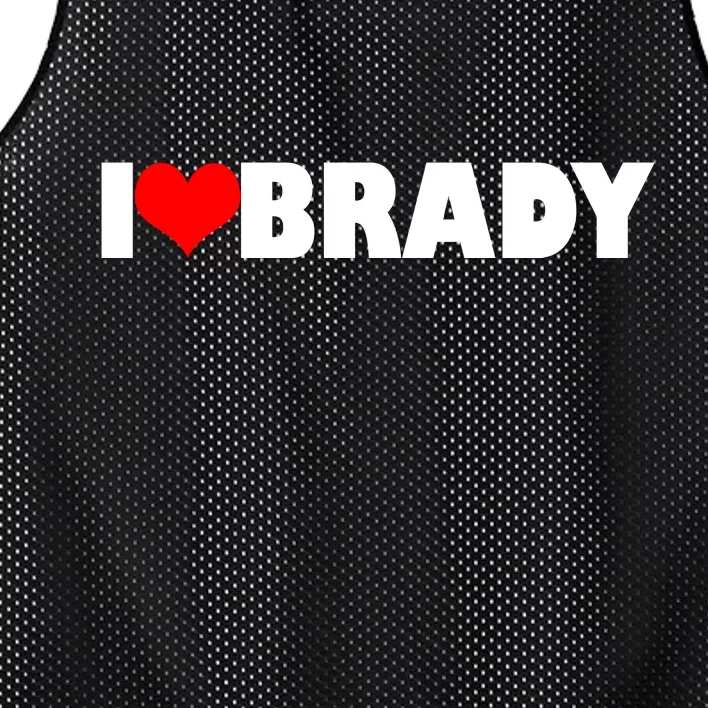 I Heart Brady Mesh Reversible Basketball Jersey Tank