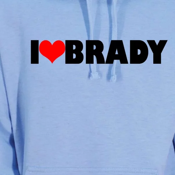 I Heart Brady Unisex Surf Hoodie