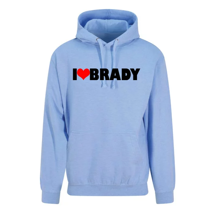 I Heart Brady Unisex Surf Hoodie