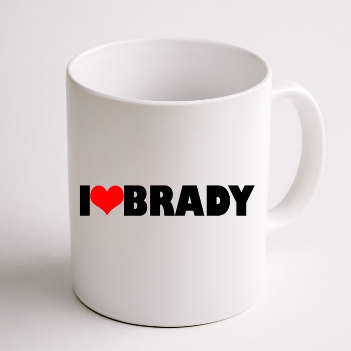 I Heart Brady Front & Back Coffee Mug