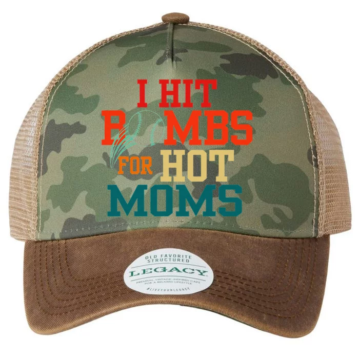 I Hit Bombs For Hot Moms Funny And Bold Design Legacy Tie Dye Trucker Hat