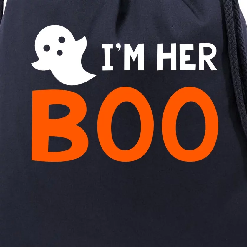 Im Her Boo Im His Witch Meaningful Gift Halloween Costume Couples Gift Drawstring Bag