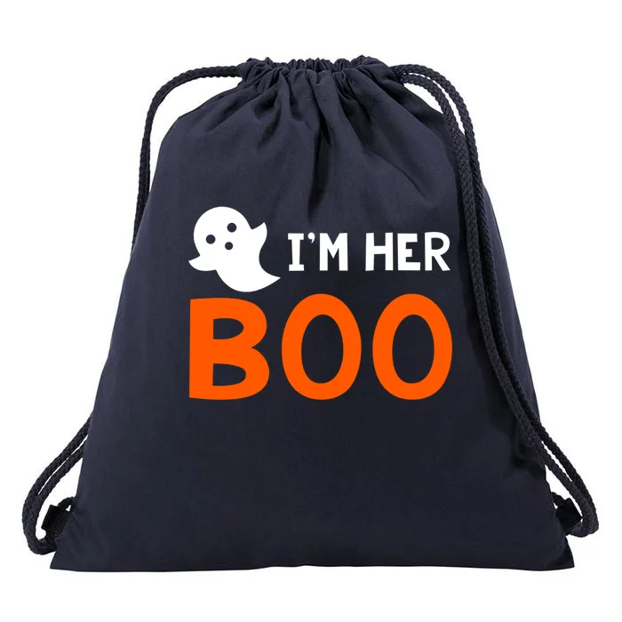 Im Her Boo Im His Witch Meaningful Gift Halloween Costume Couples Gift Drawstring Bag