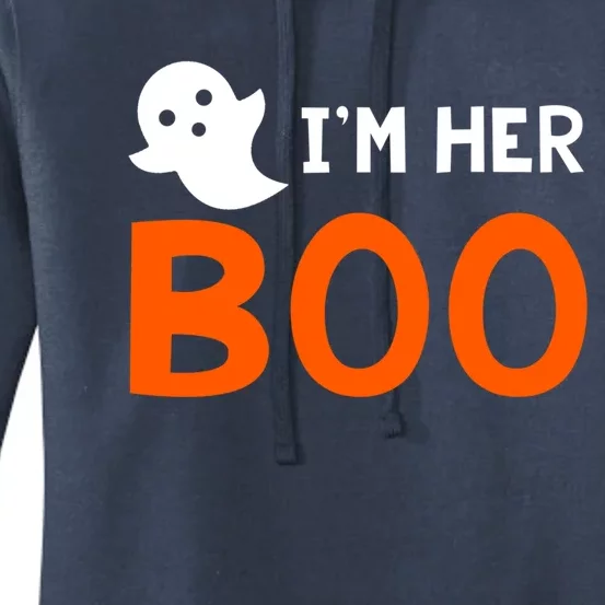 Im Her Boo Im His Witch Meaningful Gift Halloween Costume Couples Gift Women's Pullover Hoodie