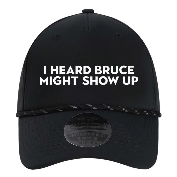 I Heard Bruce Might Show Up Performance The Dyno Cap