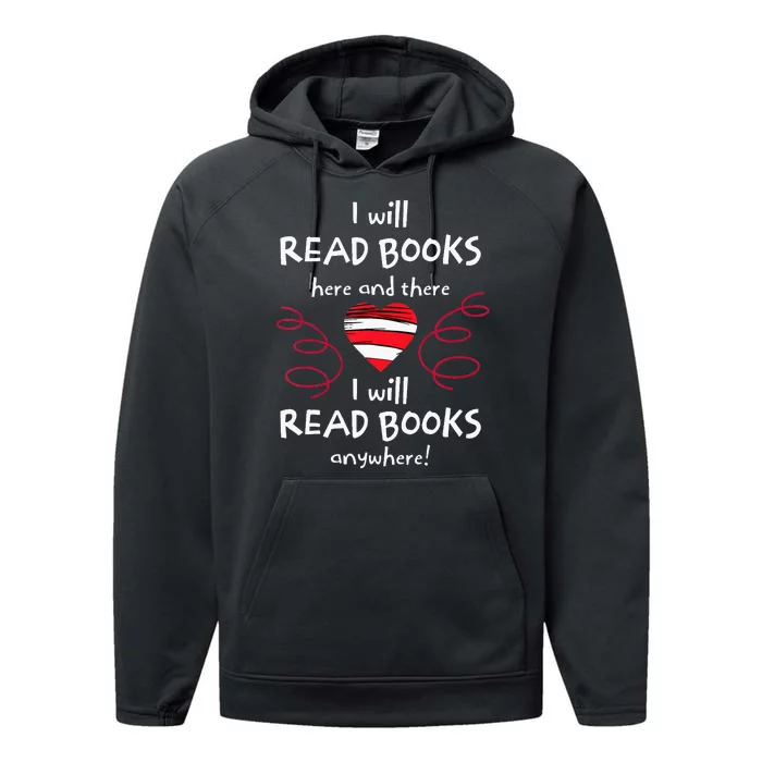 I Heart Books. Book Lovers. Readers. Read More Books. Performance Fleece Hoodie