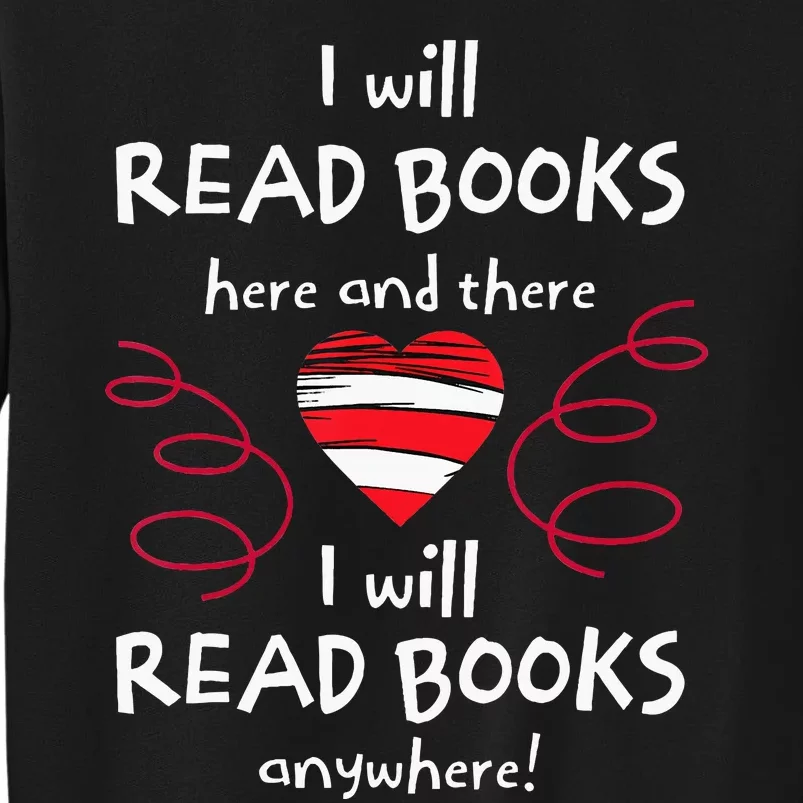 I Heart Books. Book Lovers. Readers. Read More Books. Tall Sweatshirt