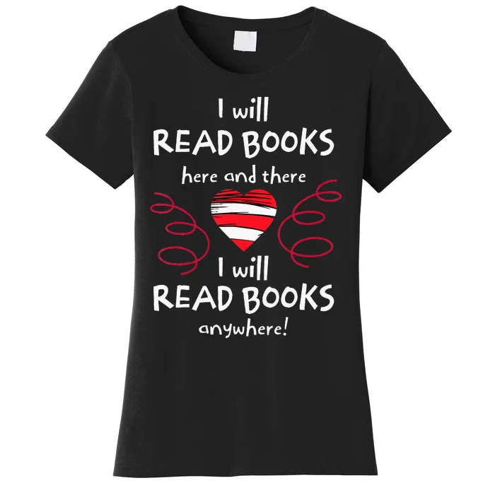 I Heart Books. Book Lovers. Readers. Read More Books. Women's T-Shirt