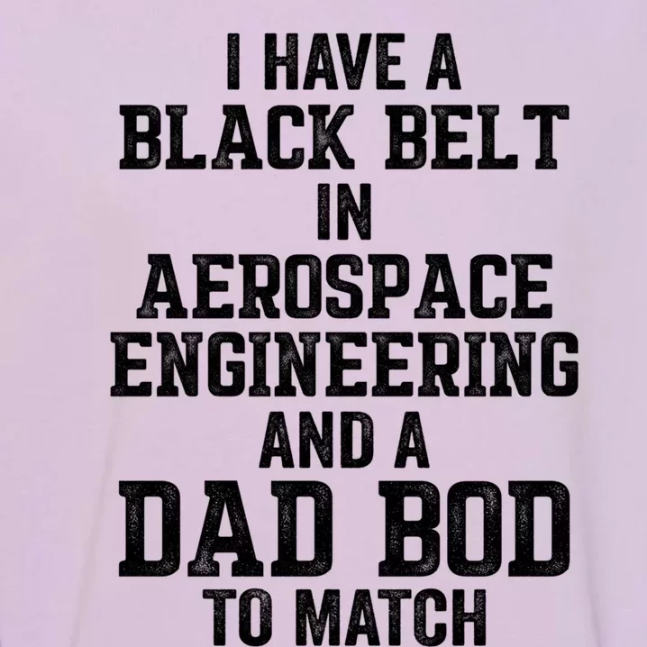 I Have Black Belt In Aerospace Engineering Dad Bod To Match Gift Garment-Dyed Sweatshirt