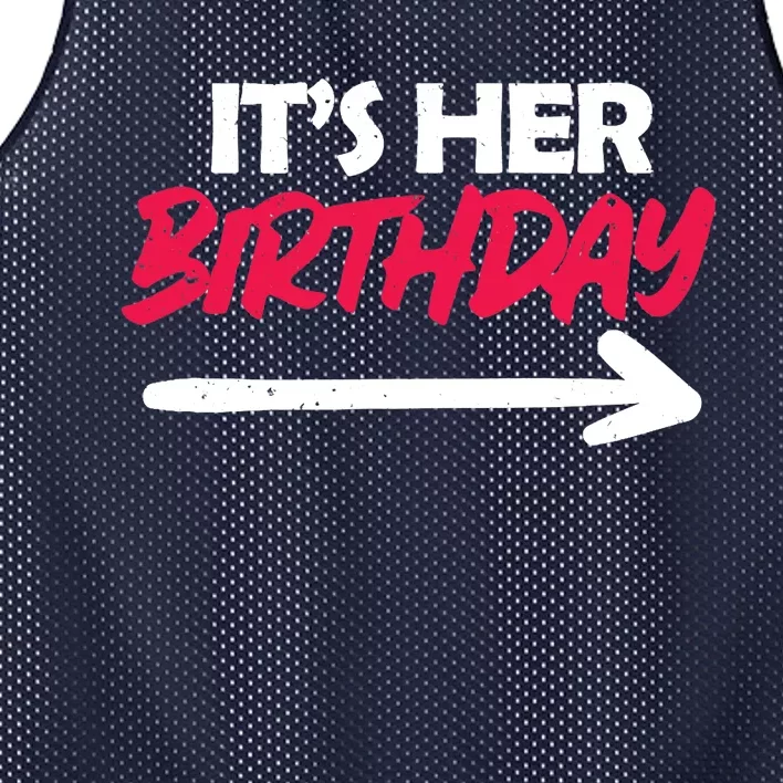 It's Her Birthday Mesh Reversible Basketball Jersey Tank