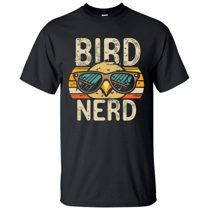 I Heart Birds Funny Bird Nerd Vintage Retro Sunset Cute Tall T-Shirt