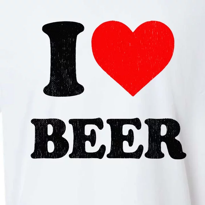 I Heart Beer For Beer Drinker I Love Beer Sueded Cloud Jersey T-Shirt