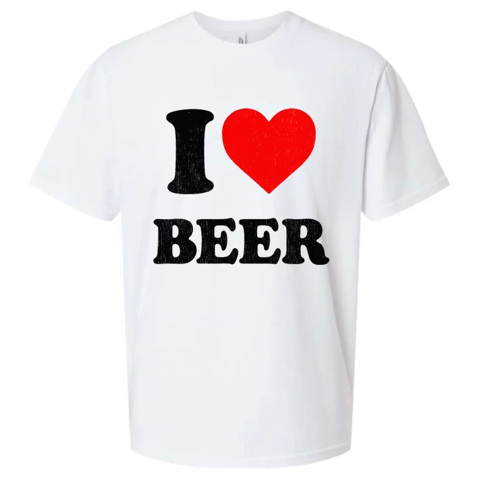 I Heart Beer For Beer Drinker I Love Beer Sueded Cloud Jersey T-Shirt