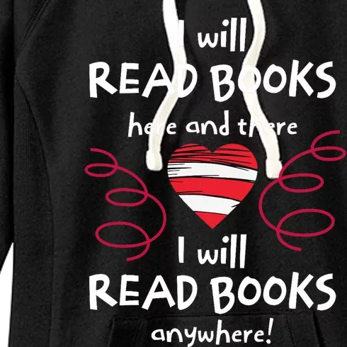 I Heart Books. Book Lovers. Readers. Read More Books. Women's Fleece Hoodie