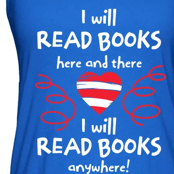 I Heart Books. Book Lovers. Readers. Read More Books. Ladies Essential Flowy Tank