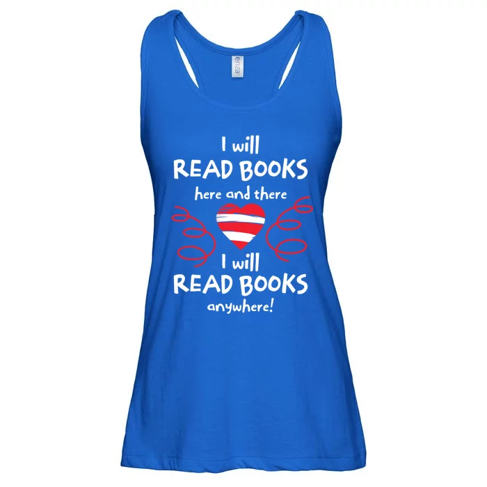 I Heart Books. Book Lovers. Readers. Read More Books. Ladies Essential Flowy Tank