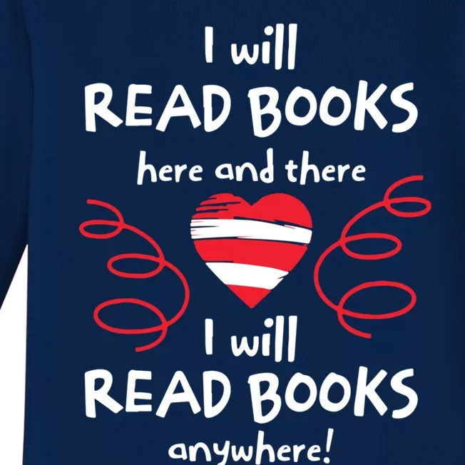 I Heart Books. Book Lovers. Readers. Read More Books. Baby Long Sleeve Bodysuit