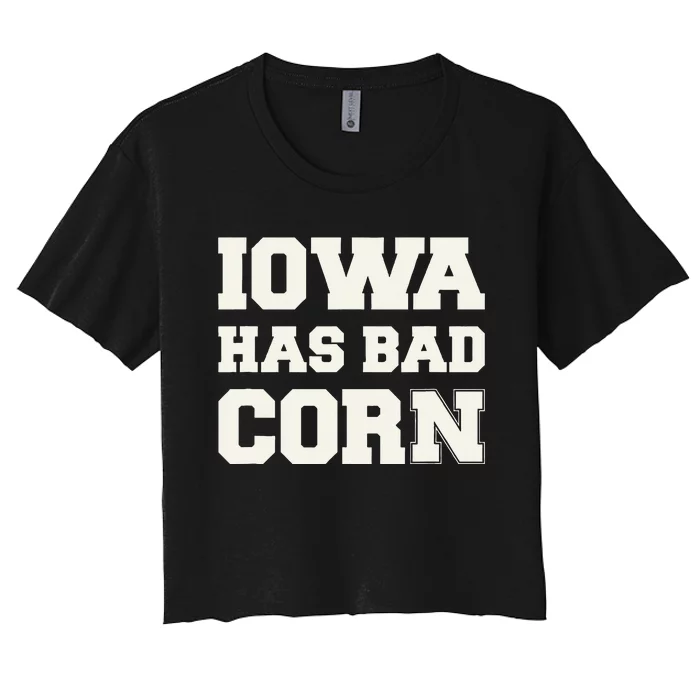 Iowa Has Bad Corn Women's Crop Top Tee