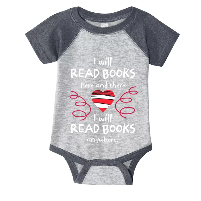 I Heart Books Book Lovers Readers Read More Books Infant Baby Jersey Bodysuit