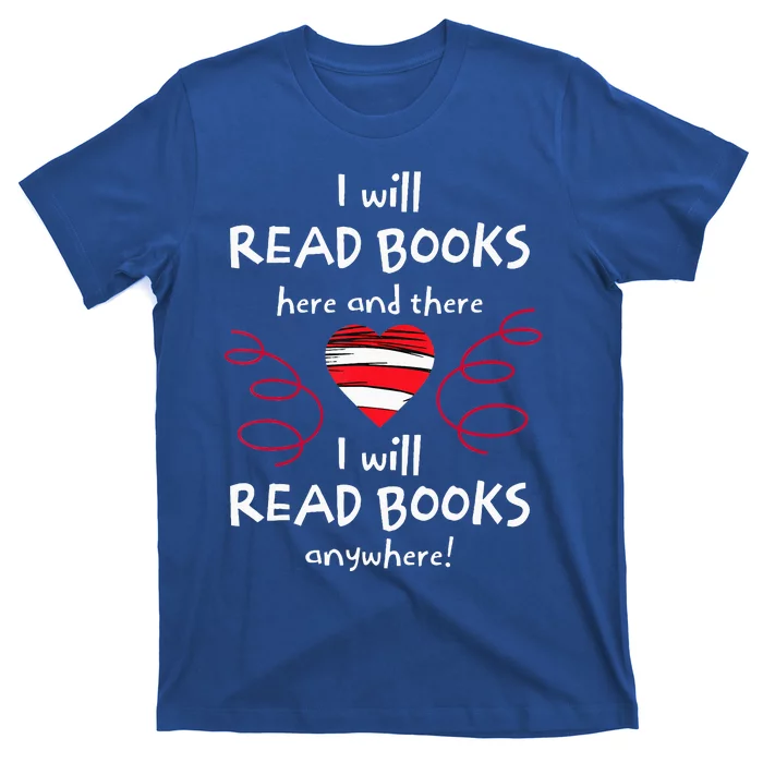 I Heart Books. Book Lovers. Readers. Read More Books T-Shirt