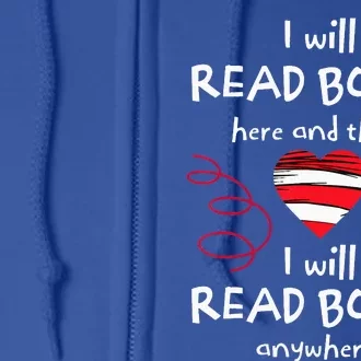 I Heart Books. Book Lovers. Readers. Read More Books Full Zip Hoodie