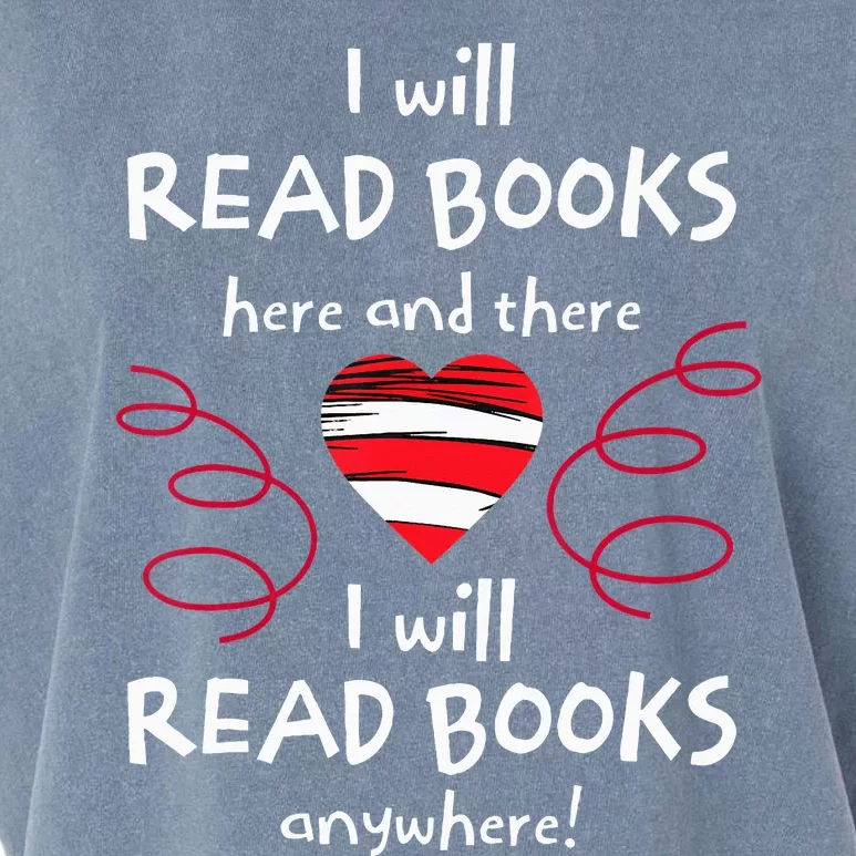 I Heart Books. Book Lovers. Readers. Read More Books Garment-Dyed Women's Muscle Tee