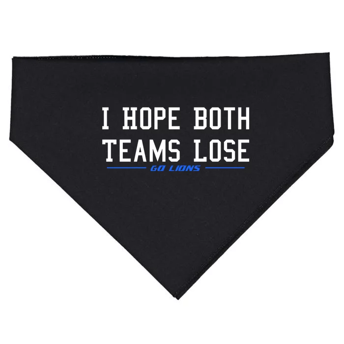 I Hope Both Teams Lose USA-Made Doggie Bandana